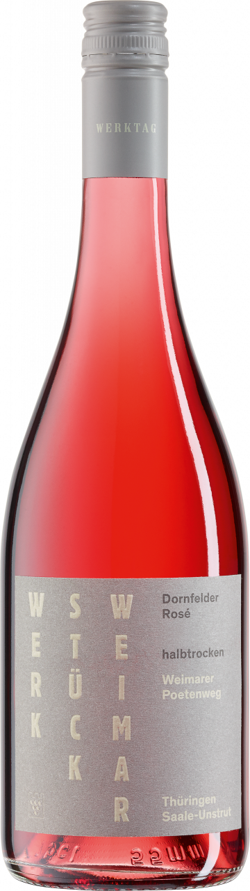 Weimarer Poetenweg Werkstück Dornfelder Rosé halbtrocken