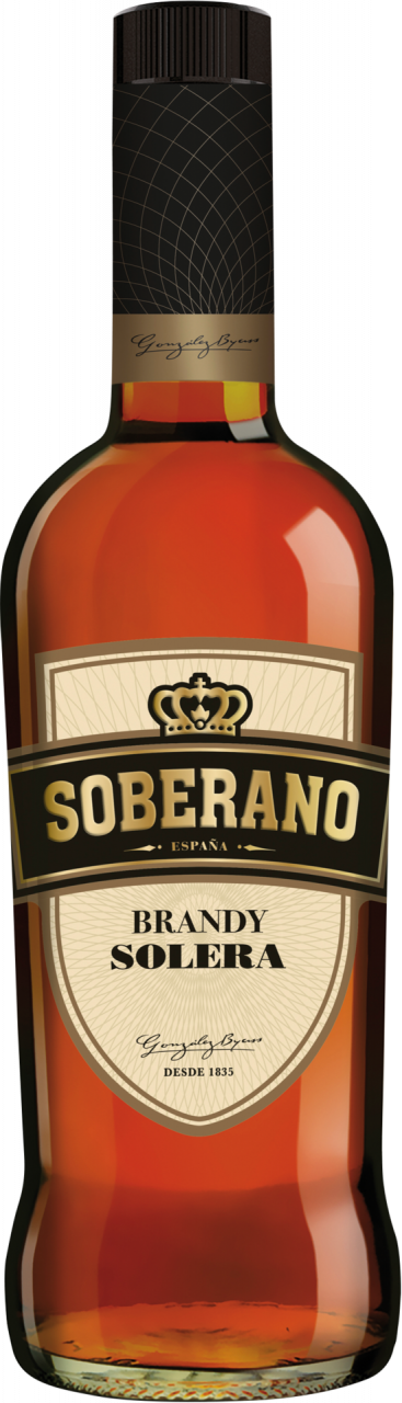 Soberano Solera 36 Vol.% Literflasche span. Brandy González Byass