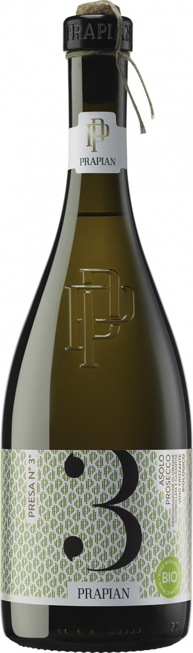 Prapian 3 Volte Asolo Vino Frizzante biologico spago Prosecco DOCG