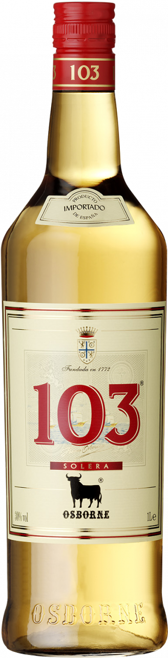 Osborne 103 Etiqueta Blanca Literflasche 30 % Vol Solera